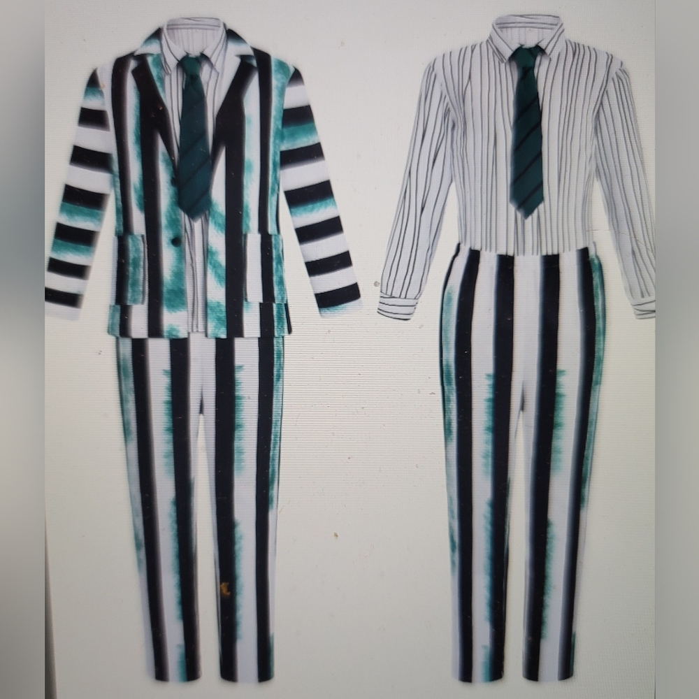 Nwt Striped 4pc Juice Moss Zombie Dead Gost Beetle Suit Xl